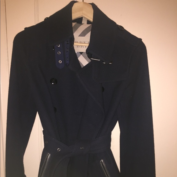 burberry pea coat womens